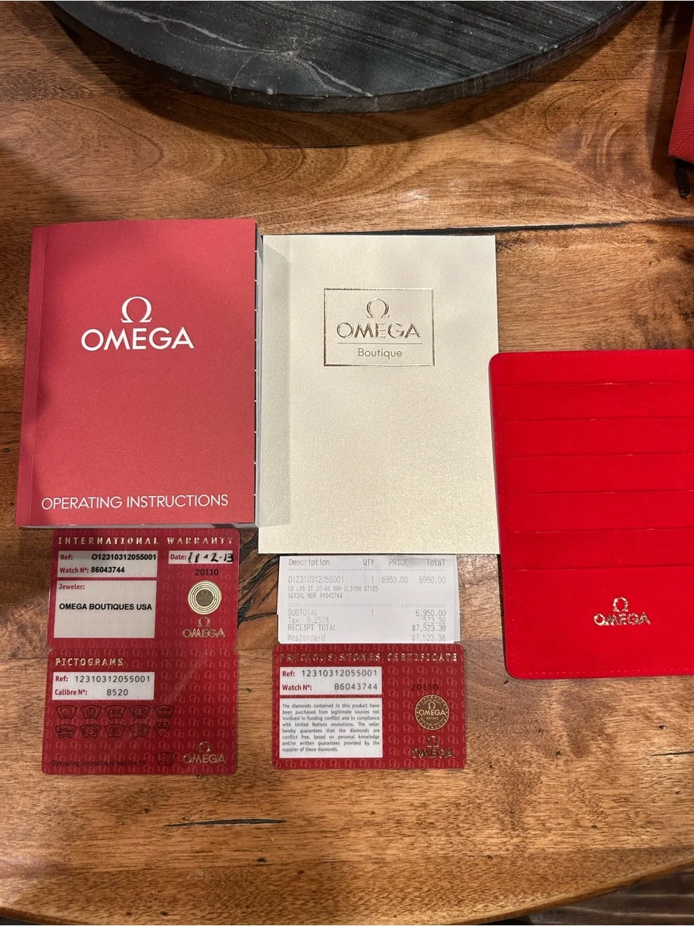 Omega wristwatch stainless